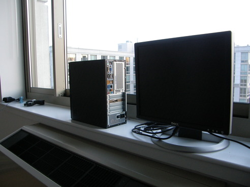system with monitor
